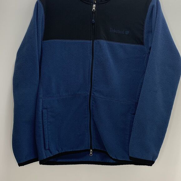 Timberland Jacket Hiking Outdoor Men's L Fleece Soft Shell Zip Front Hooded - Picture 4 of 6